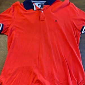 Red Tommy Hilfiger Polo in great condition